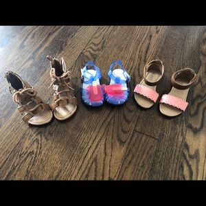 Toddler Girls Summer Shoes Lot Size 5